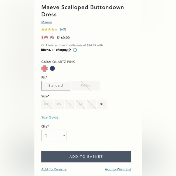 ISO Maeve Scallop Dress in Coral OR White - Picture 3 of 4